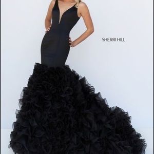 Sherri Hill Black Prom Dress